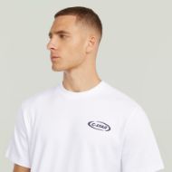 Picture of G-STAR MEN'S 90S LOGO T-SHIRT IN WHITE 4