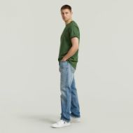 Picture of G-STAR MEN'S LASH T-SHIRT IN DK NURI GREEN GD 5
