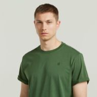 Picture of G-STAR MEN'S LASH T-SHIRT IN DK NURI GREEN GD 4