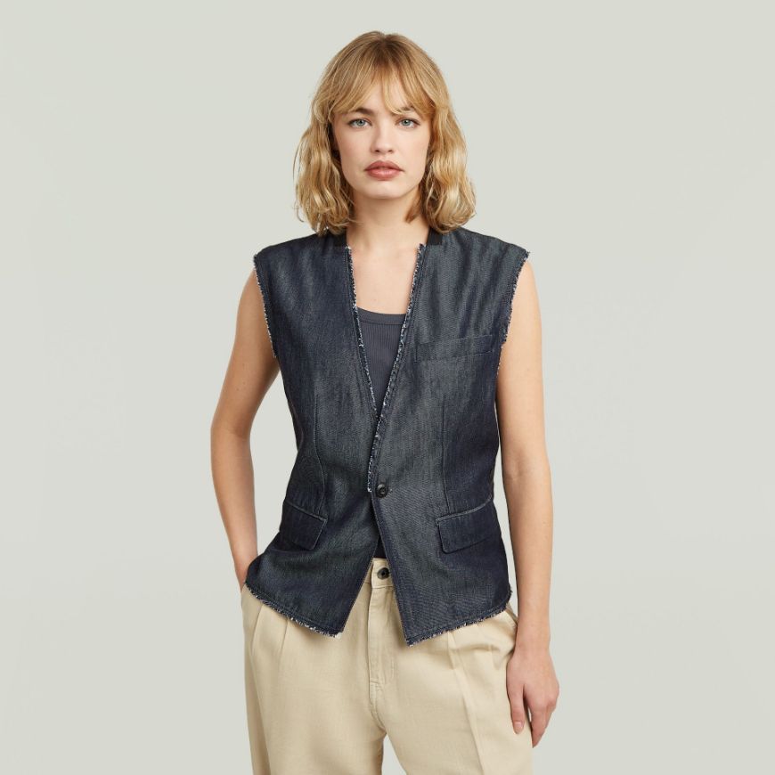 Снимка на G-STAR ДАМСКИ ЕЛЕК BLAZER VEST RINSED