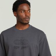 Picture of G-STAR MEN'S GLOBES RELAXED T-SHIRT IN PETROL 3