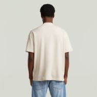 Picture of G-STAR MEN'S GLOBES RELAXED T-SHIRT IN WHITEBAIT 2