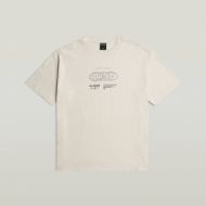 Picture of G-STAR MEN'S GLOBES RELAXED T-SHIRT IN WHITEBAIT 6