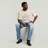 Picture of G-STAR MEN'S GLOBES RELAXED T-SHIRT IN WHITEBAIT 5