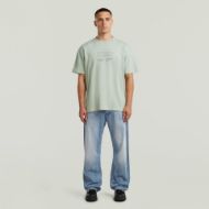 Picture of G-STAR MEN'S GLOBES RELAXED T-SHIRT IN PALE GREEN 4