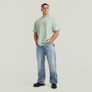 Picture of G-STAR MEN'S GLOBES RELAXED T-SHIRT IN PALE GREEN 5