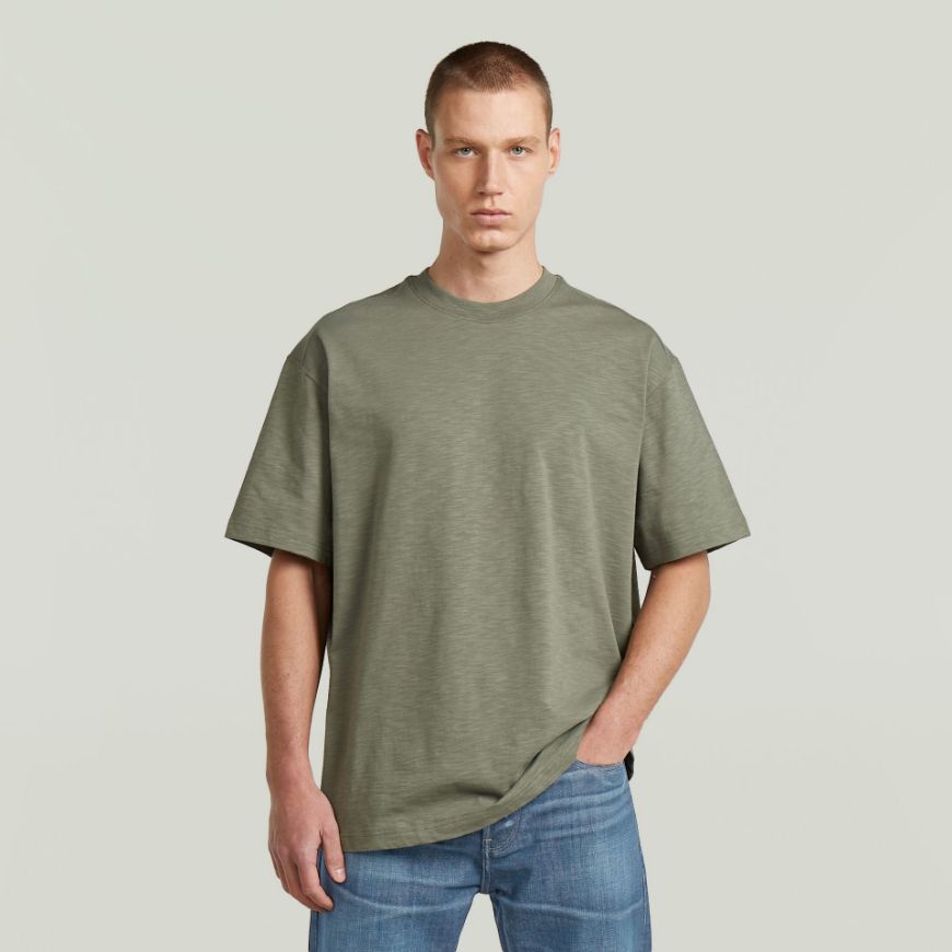 Picture of G-STAR MEN'S SLUB RELAXED T-SHIRT IN ORPHUS