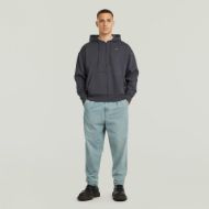 Picture of G-STAR MEN'S BACK GR LOOSE HOODED ZIP SWEAT IN PETROL 4