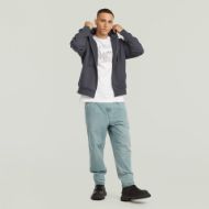 Picture of G-STAR MEN'S BACK GR LOOSE HOODED ZIP SWEAT IN PETROL 5