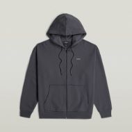 Picture of G-STAR MEN'S BACK GR LOOSE HOODED ZIP SWEAT IN PETROL 6