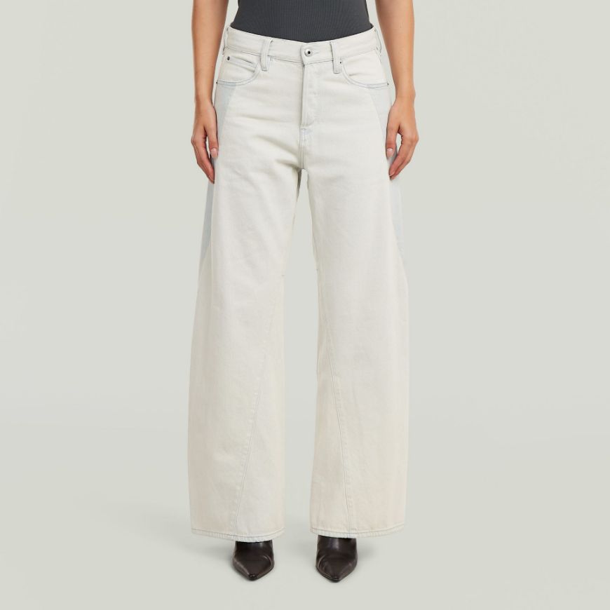 Снимка на G-STAR ДАМСКИ ДЕНИМ HYBRID CONTOR 3D WIDE JEANS BEACHED FADED VARISCITE BLUE