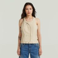 Снимка на G-STAR ДАМСКИ ЕЛЕК LEATHER WAISTCOAT CREAM 1