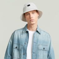 Picture of G-STAR MEN'S ORIGINALS BUCKET HAT IN ECRU 2