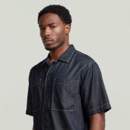 Picture of G-STAR MEN'S BOWLING 2-POCKET REGULAR SHIRT IN RINSED 4