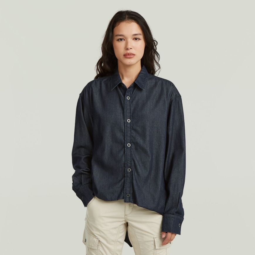 Снимка на G-STAR ДАМСКА РИЗА TUCKED RELAXED SHIRT RINSED