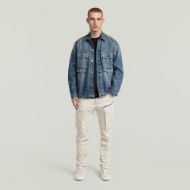 Picture of G-STAR MEN'S ROVIC ZIP 3D REGULAR TAPERED PANT IN WHITEBAIT 3