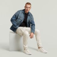 Picture of G-STAR MEN'S ROVIC ZIP 3D REGULAR TAPERED PANT IN WHITEBAIT 5