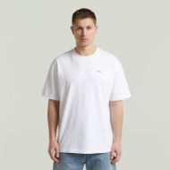 Picture of G-STAR MEN'S BACK GR RELAXED T-SHIRT IN WHITE 1