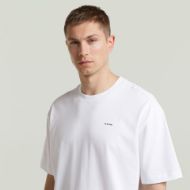Picture of G-STAR MEN'S BACK GR RELAXED T-SHIRT IN WHITE 3