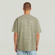 Picture of G-STAR MEN'S BACK GR RELAXED T-SHIRT IN LT ORPHUS 2