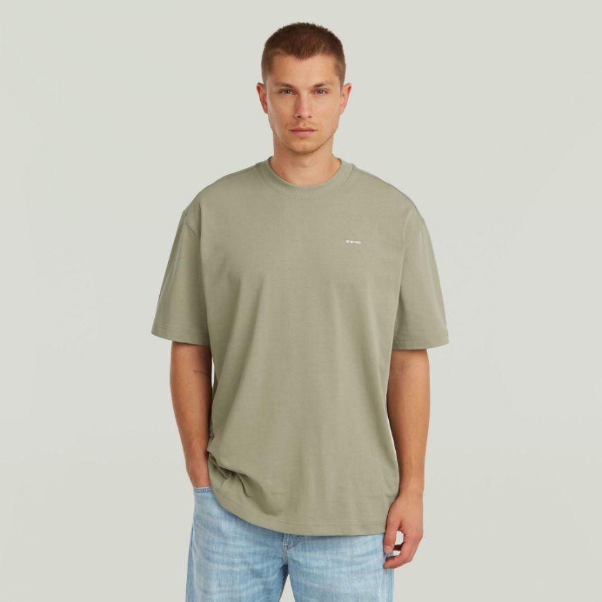 Picture of G-STAR MEN'S BACK GR RELAXED T-SHIRT IN LT ORPHUS