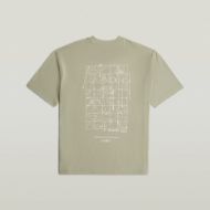 Picture of G-STAR MEN'S BACK GR RELAXED T-SHIRT IN LT ORPHUS 7