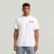Picture of G-STAR MEN'S BOX GLOBE GR T-SHIRT IN WHITE 1