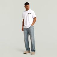 Picture of G-STAR MEN'S BOX GLOBE GR T-SHIRT IN WHITE 5