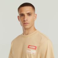Picture of G-STAR MEN'S BOX GLOBE GR T-SHIRT IN CREAM 3