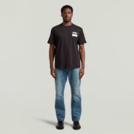 Picture of G-STAR MEN'S BOX GLOBE GR T-SHIRT IN DK BLACK 4