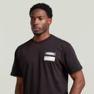 Picture of G-STAR MEN'S BOX GLOBE GR T-SHIRT IN DK BLACK 3