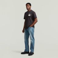 Picture of G-STAR MEN'S BOX GLOBE GR T-SHIRT IN DK BLACK 5