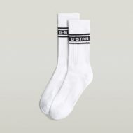 Снимка на G-STAR МЪЖКИ КОМПЛЕКТ ЧОРАПИ LOGO SOCKS 3-PACK BRIGHT WHITE 2