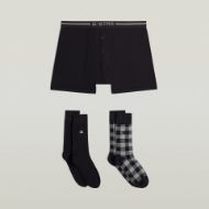 Снимка на G-STAR МЪЖКИ КОМПЛЕКТ BOXER AND SOCK SET MULTI BLACK AND GREY 1