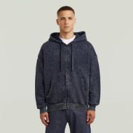 Снимка на G-STAR МЪЖКИ СУИТШЪРТ WASHED LOOSE FULL ZIP HOODED SWEATER SALUTE SMOKEY GD 1