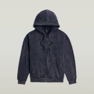 Снимка на G-STAR МЪЖКИ СУИТШЪРТ WASHED LOOSE FULL ZIP HOODED SWEATER SALUTE SMOKEY GD 6