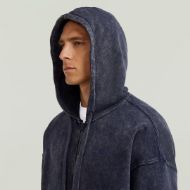 Снимка на G-STAR МЪЖКИ СУИТШЪРТ WASHED LOOSE FULL ZIP HOODED SWEATER SALUTE SMOKEY GD 3