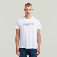 Снимка на G-STAR МЪЖКА БЛУЗА OUTLINE CORPORATE SCRIPT LOGO T-SHIRT WHITE 1