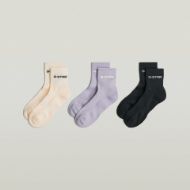 Picture of G-STAR WOMEN'S ANKLET SOCK 3-PACK MULTICOLOUR 1