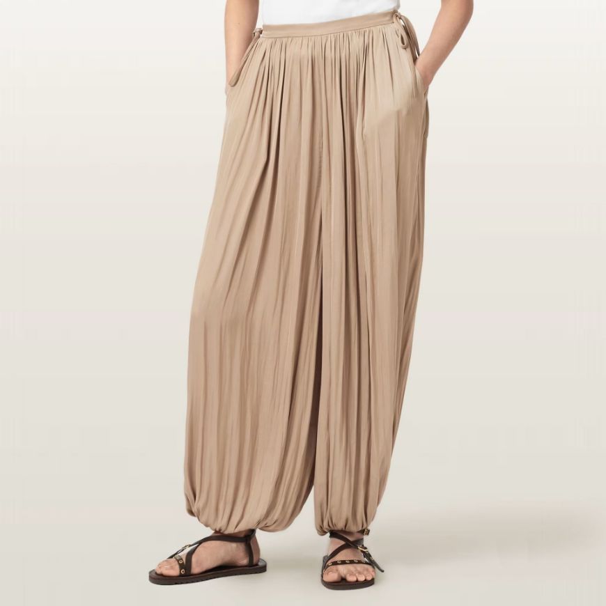 Снимка на ALLSAINTS ДАМСКИ ПАНТАЛОН ESHE TROUSERS PINTO BROWN