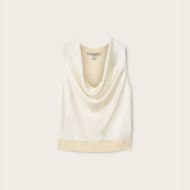 Picture of ALLSAINTS WOMEN'S ZOEY COWL TOP ANTIQUE WHITE 6