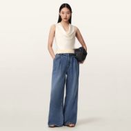 Picture of ALLSAINTS WOMEN'S ZOEY COWL TOP ANTIQUE WHITE 5