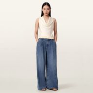 Picture of ALLSAINTS WOMEN'S ZOEY COWL TOP ANTIQUE WHITE 4