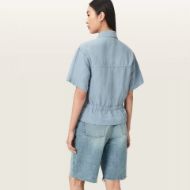Снимка на ALLSAINTS ДАМСКА РИЗА TOVE SHORT SLEEVE DENIM SHIRT LIGHT BLUE 3