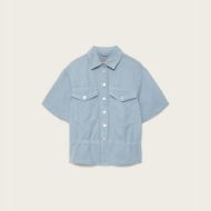 Снимка на ALLSAINTS ДАМСКА РИЗА TOVE SHORT SLEEVE DENIM SHIRT LIGHT BLUE 6