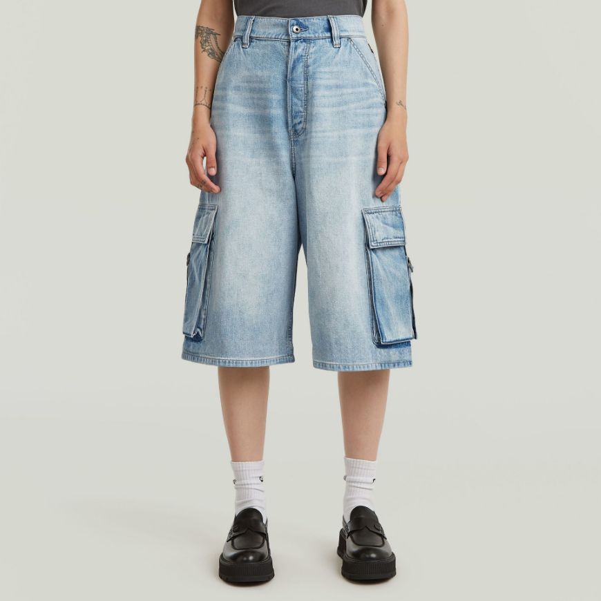 Снимка на G-STAR ДАМСКИ БЕРМУДИ PATTI CARGO SHORTS VINTAGE SUMMER CLOUDS