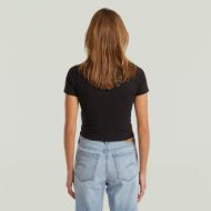 Picture of G-STAR WOMEN'S BABY TOP IN DK BLACK 2