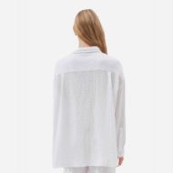 Снимка на DIRTY LAUNDRY ДАМСКА РИЗА RELAXED SHIRT WITH RAW EDGES В БЯЛО 3