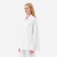 Снимка на DIRTY LAUNDRY ДАМСКА РИЗА RELAXED SHIRT WITH RAW EDGES В БЯЛО 2