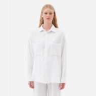 Снимка на DIRTY LAUNDRY ДАМСКА РИЗА RELAXED SHIRT WITH RAW EDGES В БЯЛО 1